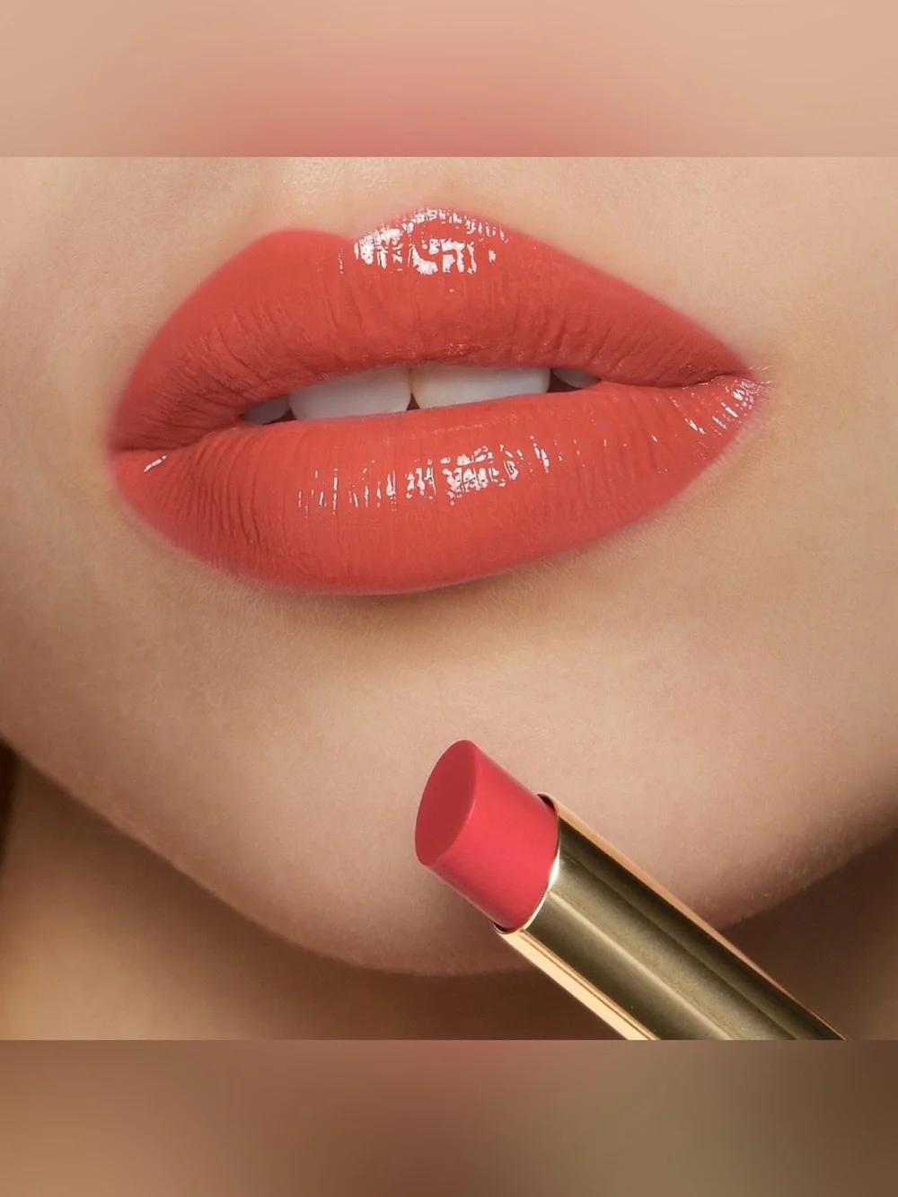 Gucci 411 Emmy Petal, Rouge De Beauté Brillant Lipstick NIB